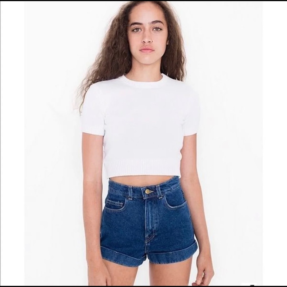 American apparel denim shorts